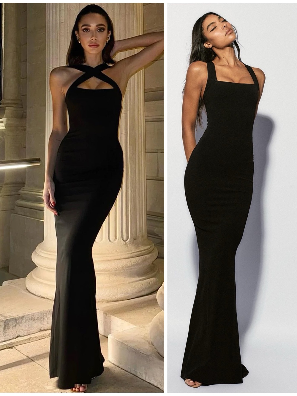 NWT Nookie Viva 2 Way Long Maxi Formal Gown Dress Black Women’s Medium